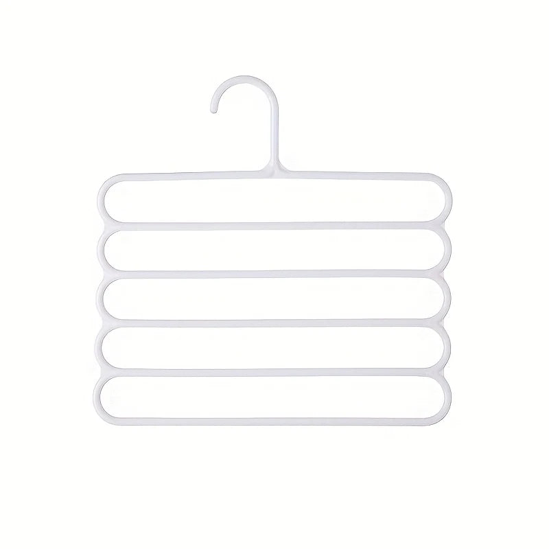 Multi-Tier Pants Hanger - Space-Saving Closet Organizer Rack for Trousers, Jeans, Scarves and Ties, Bedroom Wardrobe, Everstock