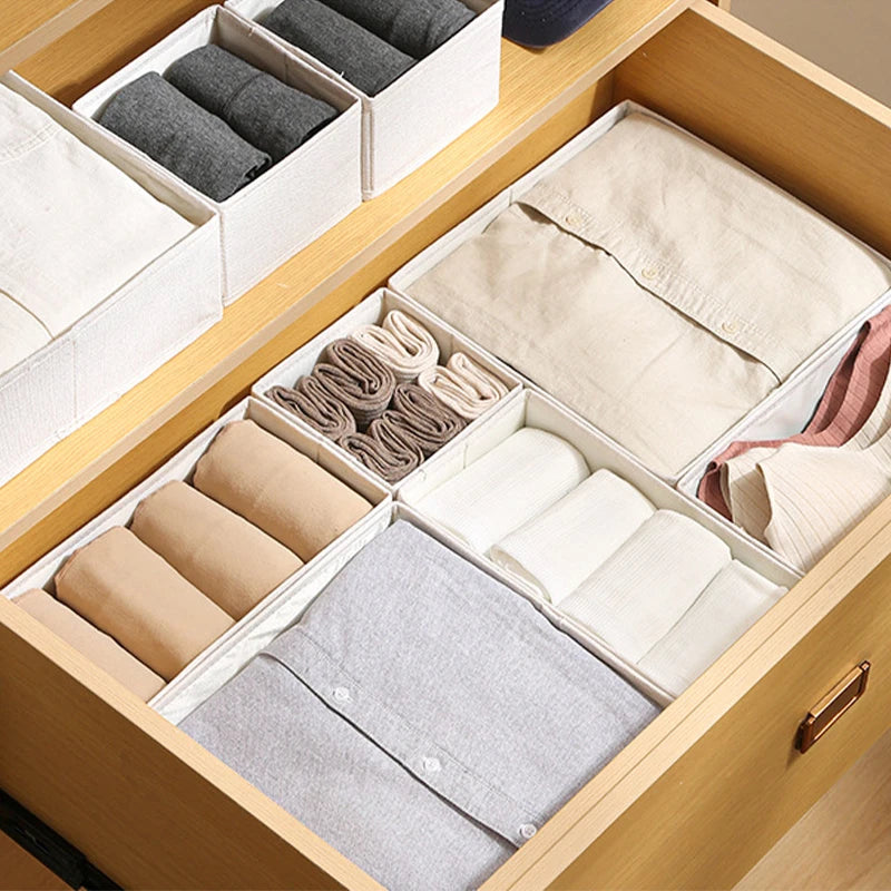 Cabinet & Drawer Storage Box - Foldable Wardrobe Organizer for Bras, Underwear, Socks & Pants, Everstock
