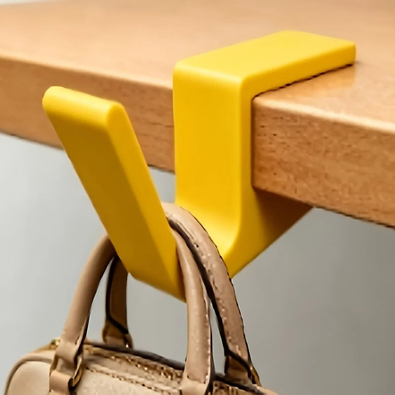 Desk Edge Bag Hook - No-Drill ABS Backpack and Handbag Hanger for Office and Study Desks, Everstock