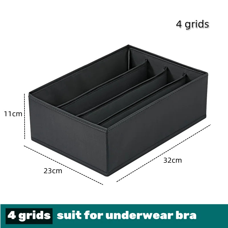 Drawer Divider Organizer Box - Storage for Underwear, Socks, Bras, Ties & Scarves, Wardrobe Clothes, Everstock