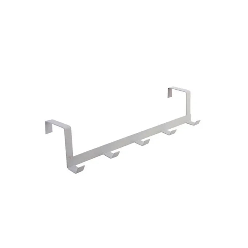 Over-the-Door Hook Rack - 5-Hook Organizer for Coats, Towels, Keys & Hats, Bathroom & Kitchen, Everstock