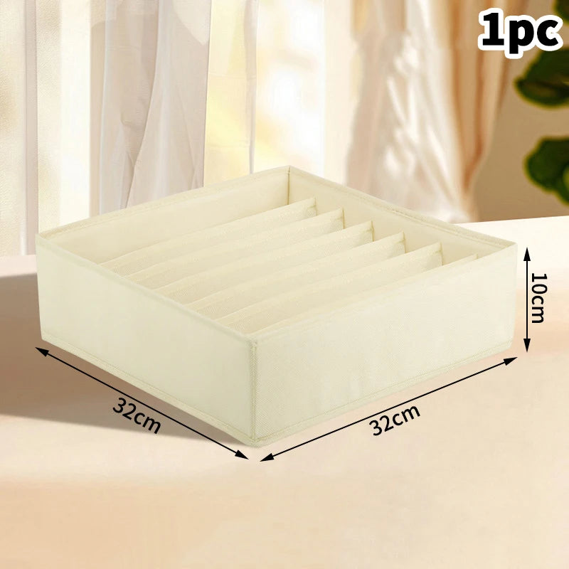 Wardrobe Drawer Organizer Set - Foldable Fabric Dividers for Clothing, Underwear, Socks & Bra Storage, Everstock