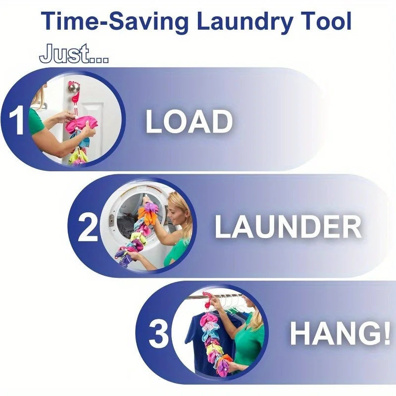 Sock & Hosiery Drying Hanger - Multi-Hook Organizer for Laundry Room & Closet Storage, Everstock