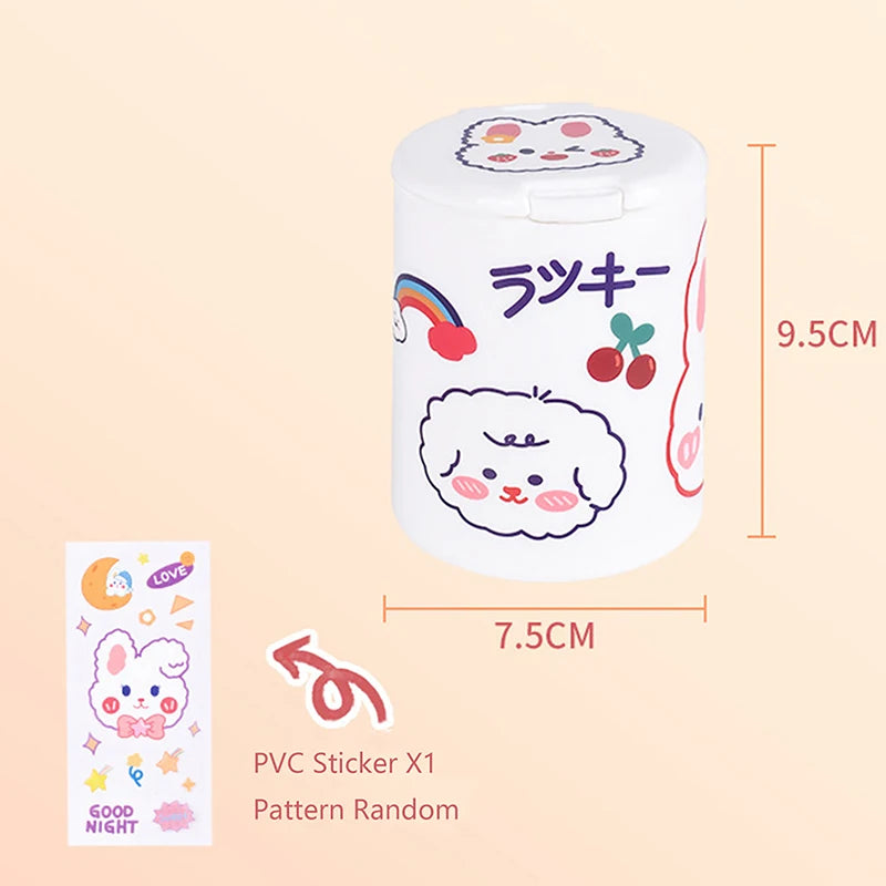 Desk Organizer Box with Lid - Cartoon PP Divided Storage Case for Jewelry, Stationery and Cosmetics, Everstock