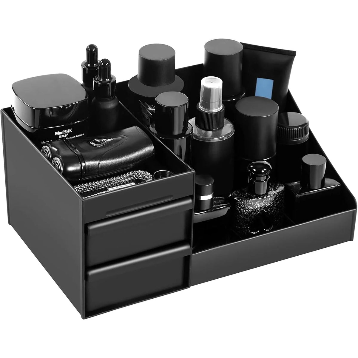 Countertop Organizer with Drawers - Cosmetic Storage Box for Skincare & Toiletries, Everstock