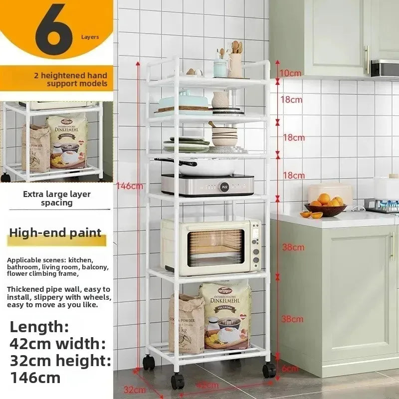 Rolling Kitchen Storage Cart - Multi-Tier Mobile Organizer Trolley for Kitchen, Pantry & Bathroom, Everstock