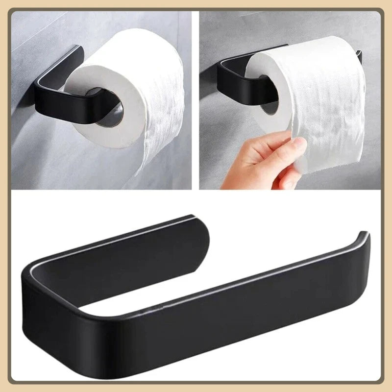 Multifunctional Towel Rack - Wall Shelf with Cloth Hanging Bar for Bathroom Storage, Everstock
