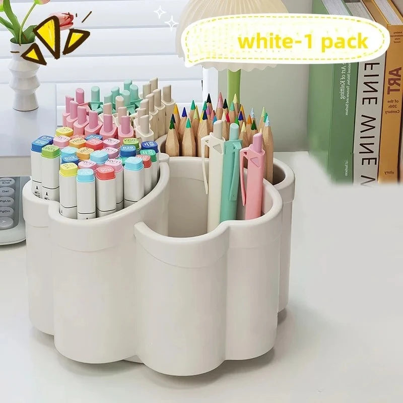 Multi-Compartment Desktop Organizer - Plastic Desk Organizer Tray for Stationery, Pens and Small Desk Goods, Everstock