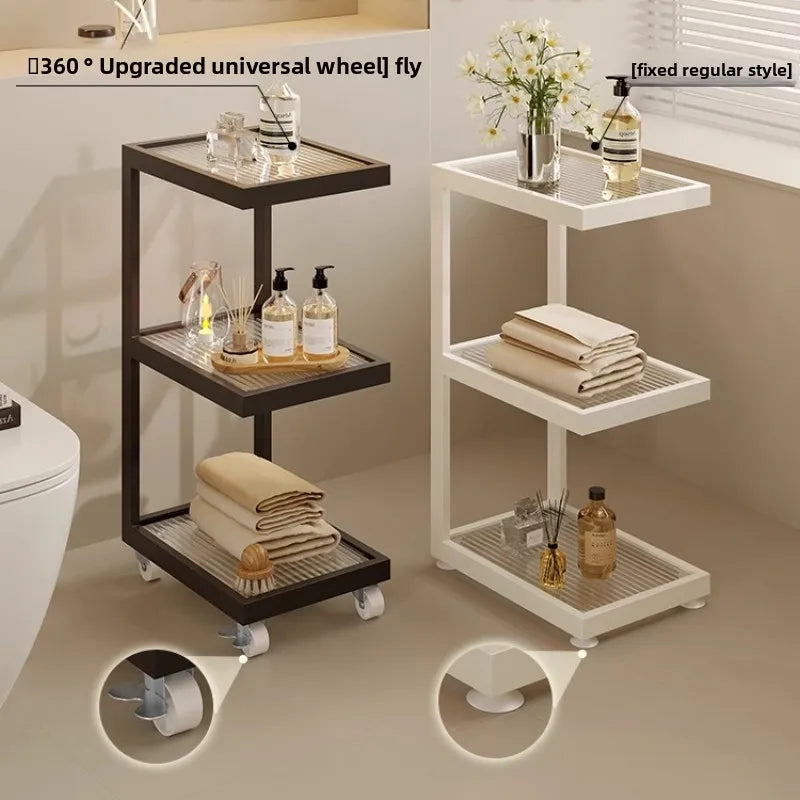 Floor Standing Storage Cabinet - Waterproof Multifunctional Organizer for Narrow Gaps & Small Bathrooms, Everstock