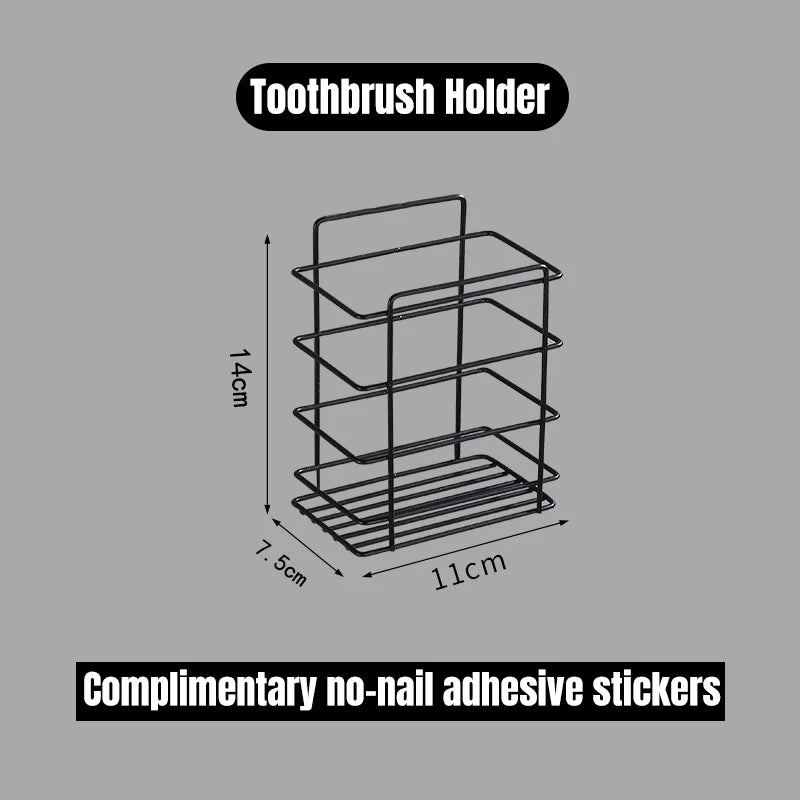 Aluminum Alloy Wall Shelf - No-Drill Shower Storage Organizer for Bathroom, Everstock