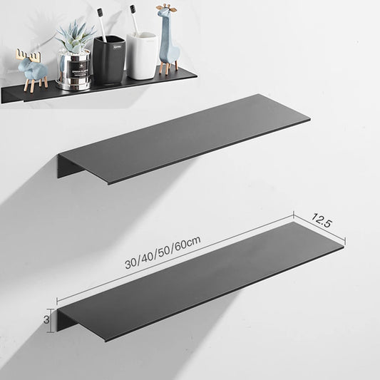 Bathroom Wall Shelf - Space Aluminum Floating Shelf in 30, 40 and 50cm for Shower & Kitchen Storage, Everstock