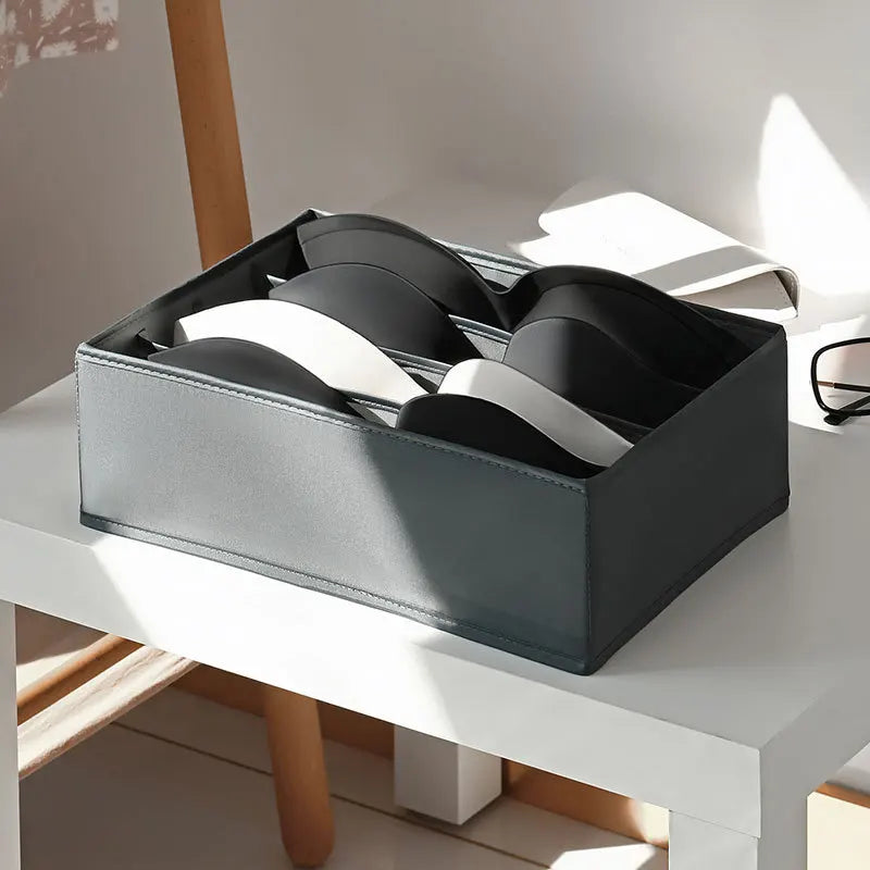 Drawer Divider Organizer Box - Storage for Underwear, Socks, Bras, Ties & Scarves, Wardrobe Clothes, Everstock