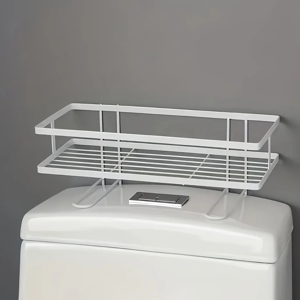 Toilet Tank Storage Rack - Non-Punching Multifunctional Organizer for Bathroom Supplies, Everstock