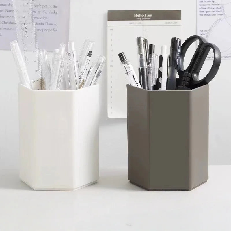 Desktop Pen Holder - Acrylic Organizer Cup for Pens, Pencils, Scissors and Desk Supplies, Home Office and Study, Everstock