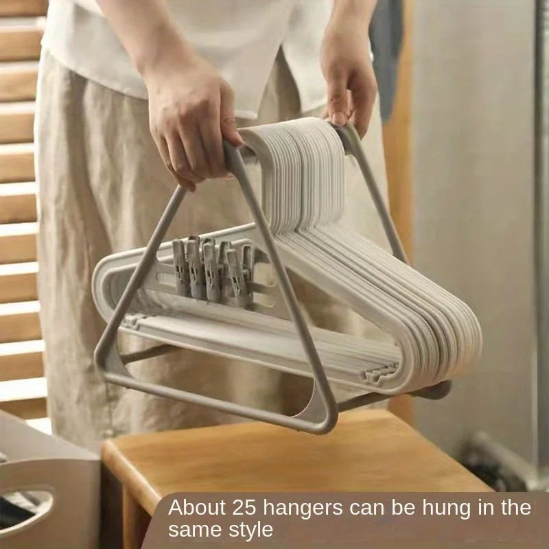 Hanger Storage Stacker - Multi-Functional Organizer Rack for Closet Hangers & Clothes Clips, Everstock