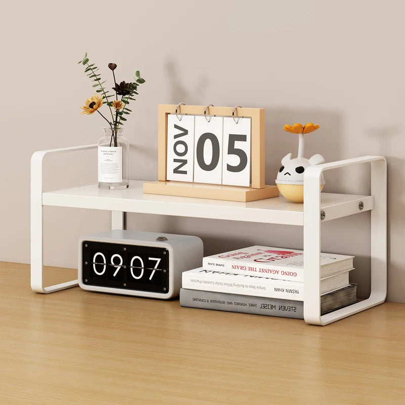 Multi-Layer Desk Organizer Rack - Layered Desktop Storage Shelf for Books, Files and Stationery, Student Desk, Everstock