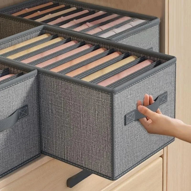 Closet Clothes Organizer Box - Cabinet Drawer Storage for Pants, Jeans, T-Shirts & Underwear, Everstock