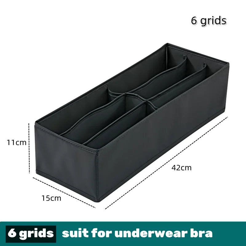 Drawer Divider Organizer Box - Storage for Underwear, Socks, Bras, Ties & Scarves, Wardrobe Clothes, Everstock