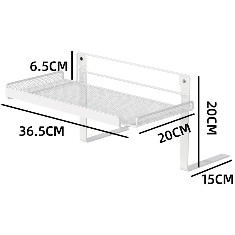 Bedside Storage Rack - No-Drill Bed Mounted Basket for Phones, Books and Bunk Beds, Everstock