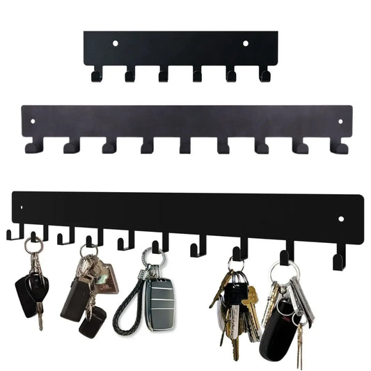 Entryway Wall Key Rack - Stainless Steel Wall-Mounted Holder for Keys, Bags and Dog Leashes, Everstock