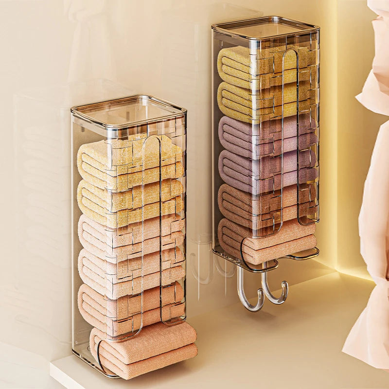Wall-Mounted Storage Organizer - Closet Underwear & Sock Bins with Kitchen Garbage Bag Holder, Everstock