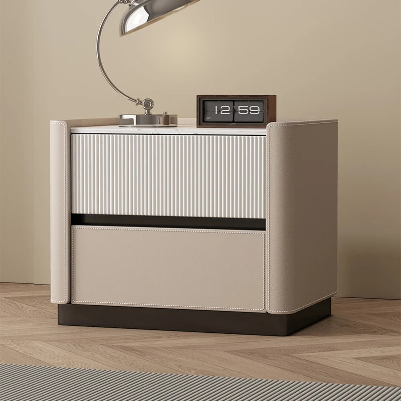 Bedside Nightstand with Storage - Minimalist Modern Bedroom Side Table, 45 x 40 x 50 cm, No Assembly Required, Everstock