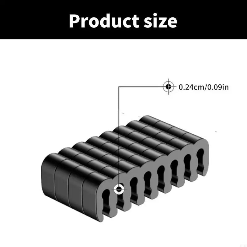 PC Cable Comb Set - 34-Piece Acrylic Power Cable Sleeve Combs for GPU and PSU Wiring, Everstock