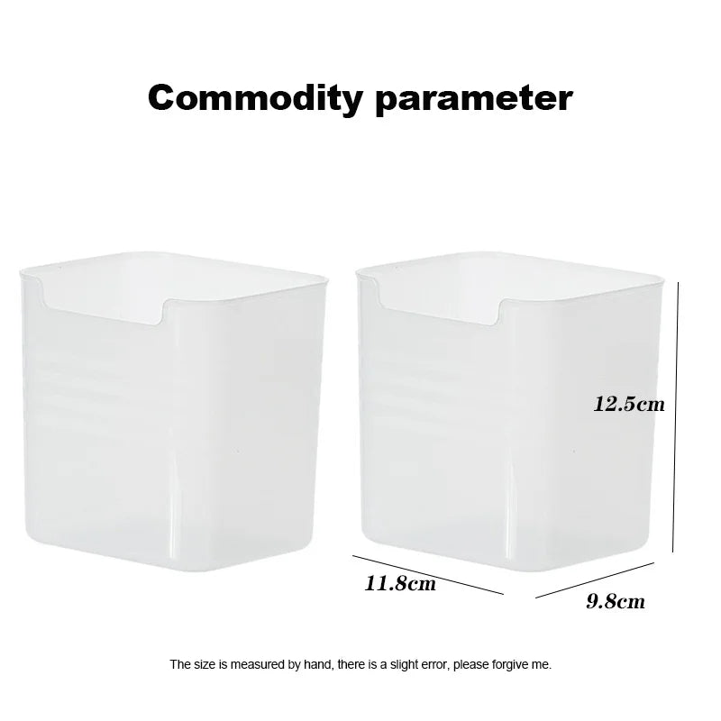 Refrigerator Side Door Organizer Box - Food-Grade Fridge Storage Bin for Kitchen Crisper Sorting, Everstock