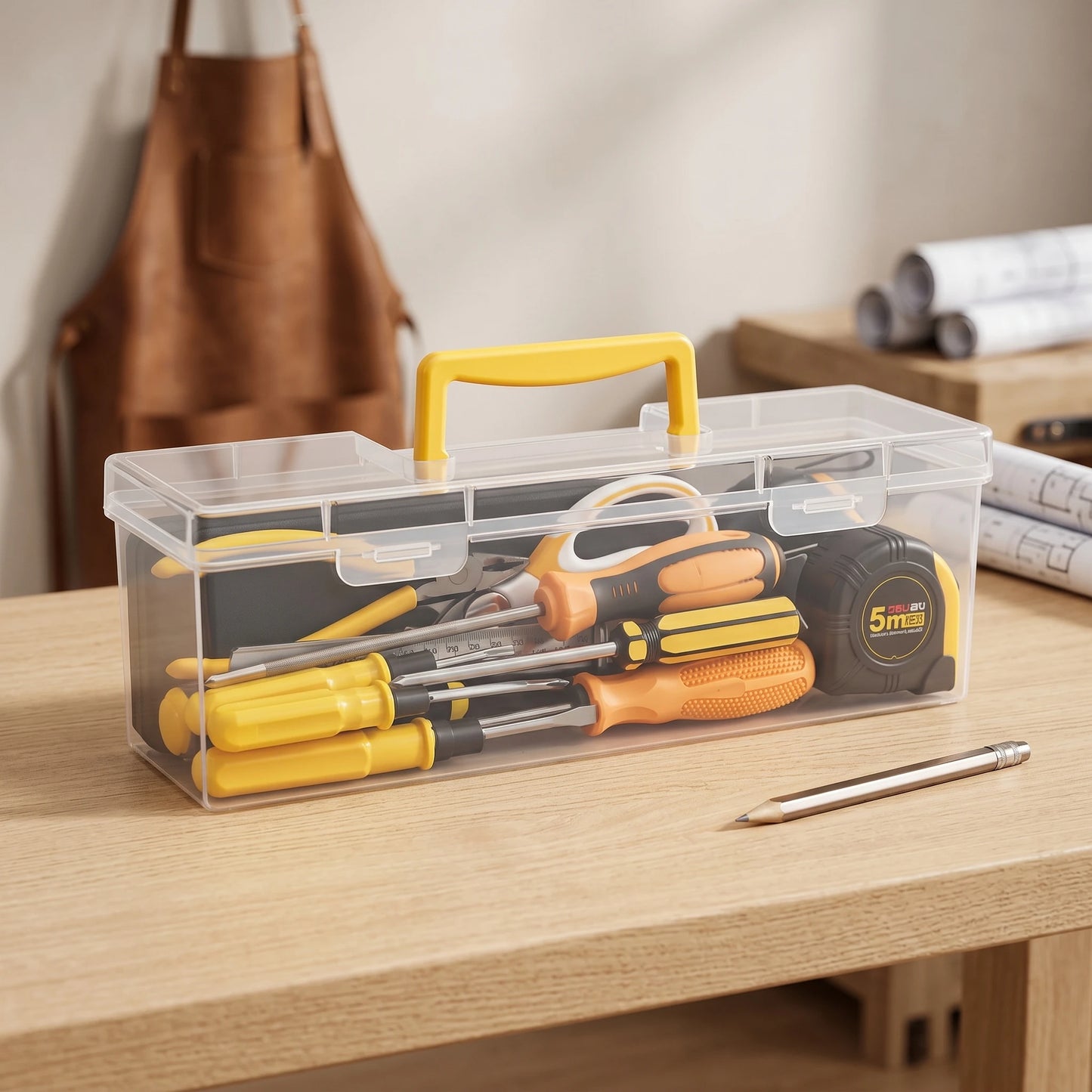 Hardware Organizer Tool Box - Compartment Storage for Screws, Nuts, Bolts & Nails, Garage & Workshop, Everstock