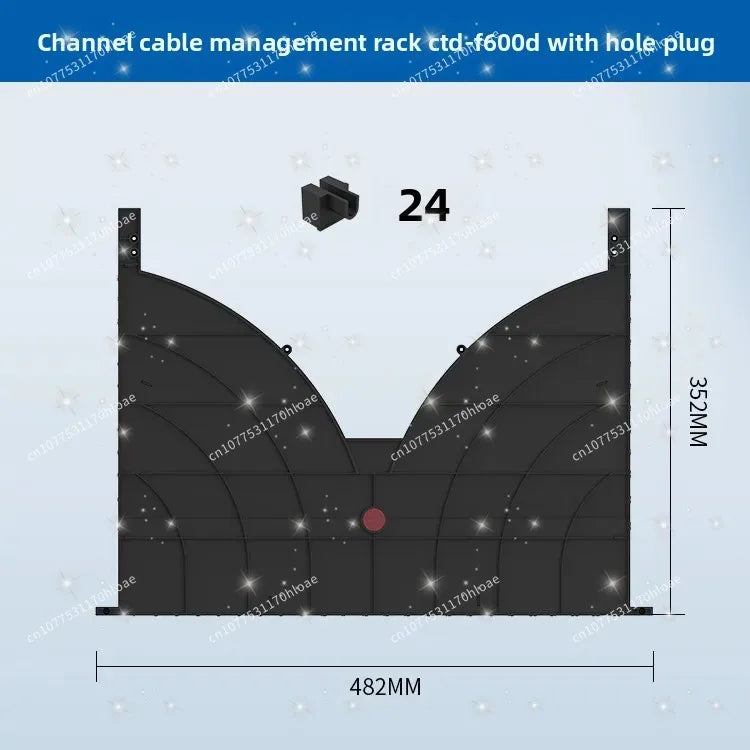 24-Port 48-Port Cabinet Cable Management Rack Network Cable Management Rack Switch Cable Management Rack