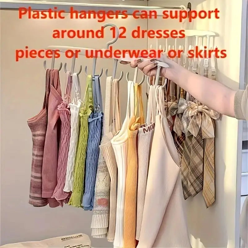12-Hook Rotating Closet Organizer - Space-Saving Hanger for Ties, Belts & Accessories, Everstock