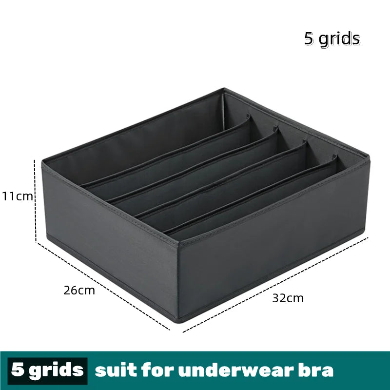 Drawer Divider Organizer Box - Storage for Underwear, Socks, Bras, Ties & Scarves, Wardrobe Clothes, Everstock