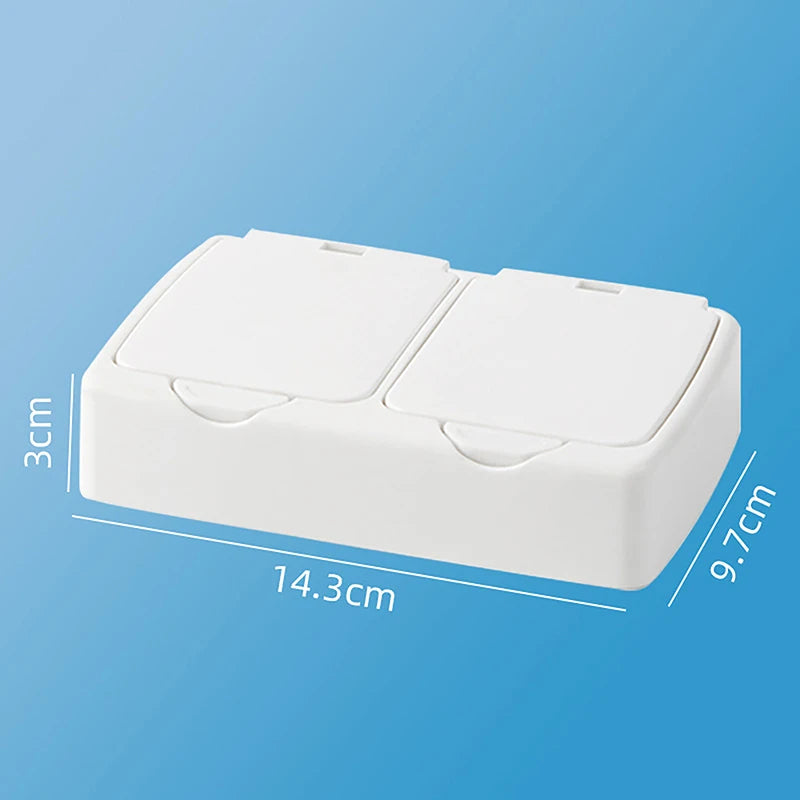 Desk Organizer Box with Lid - Cartoon PP Divided Storage Case for Jewelry, Stationery and Cosmetics, Everstock
