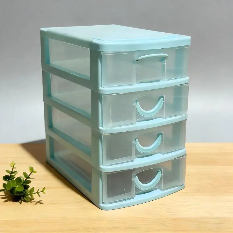 Jewelry Storage Box with Drawers - 4-Layer Clear Organizer for Rings, Earrings & Small Accessories, Everstock