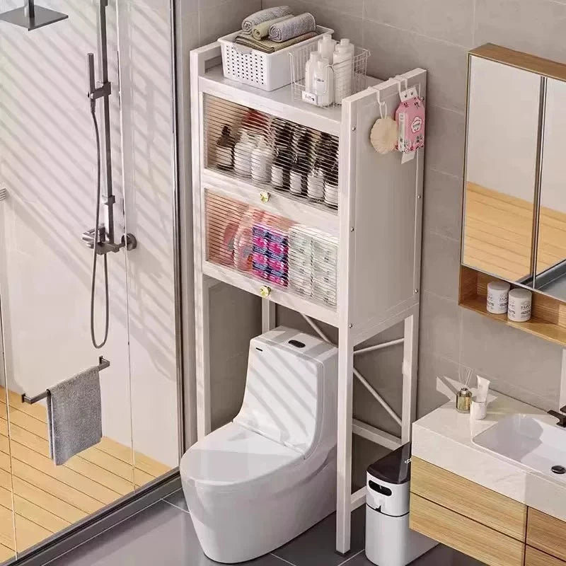 Corner Display Storage Shelf - Skincare & Toothbrush Organizer, Decorative Towel Shelf for Bathroom Countertop, Everstock