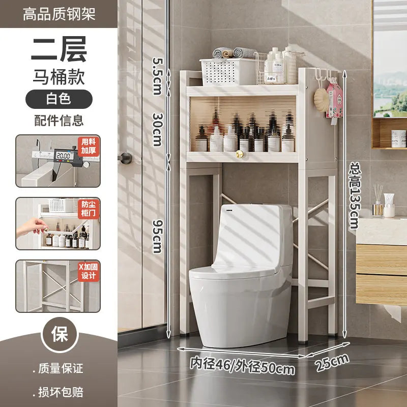 Corner Display Storage Shelf - Skincare & Toothbrush Organizer, Decorative Towel Shelf for Bathroom Countertop, Everstock