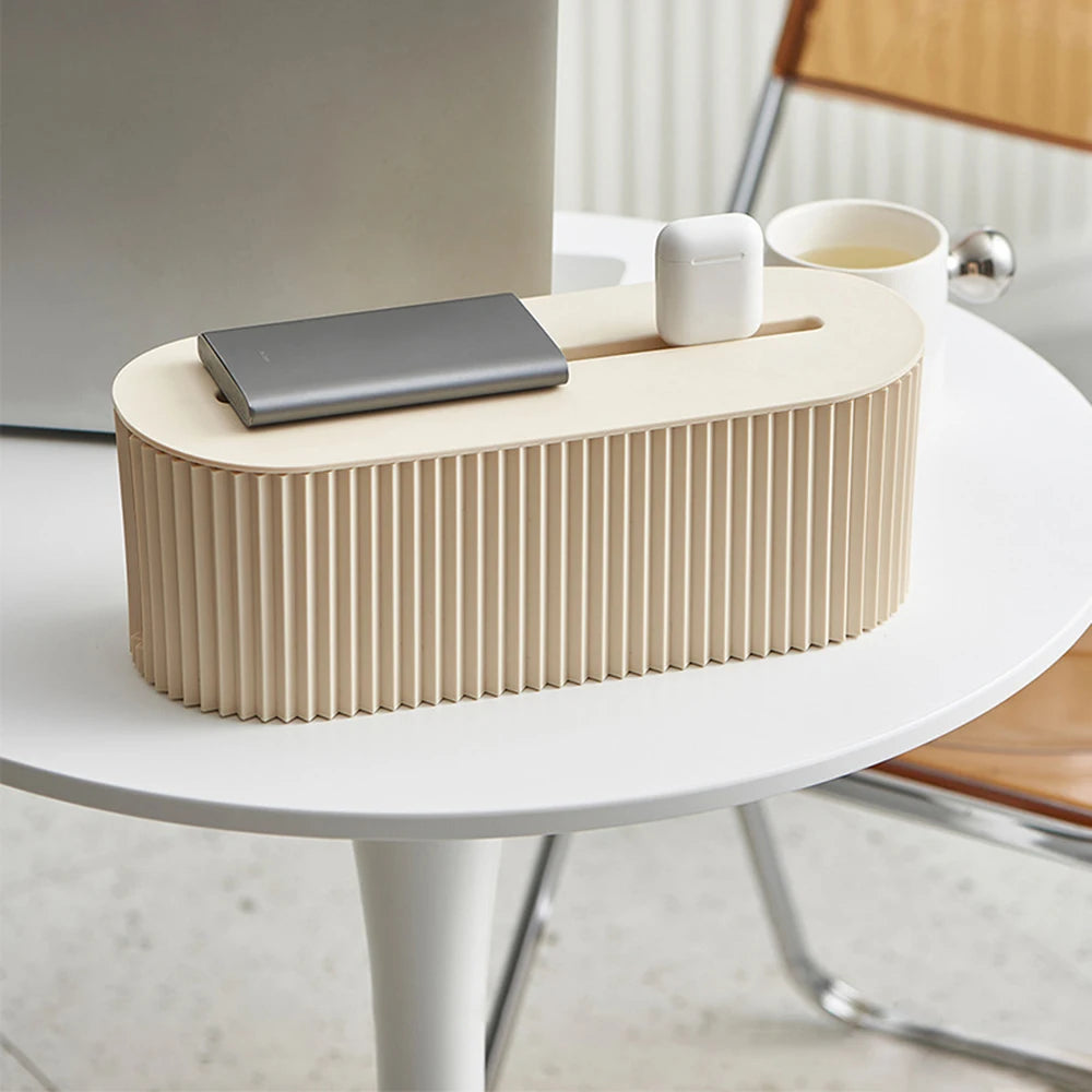 Socket & Cable Management Box - Household Organizer for Power Strips & Data Cables, Everstock
