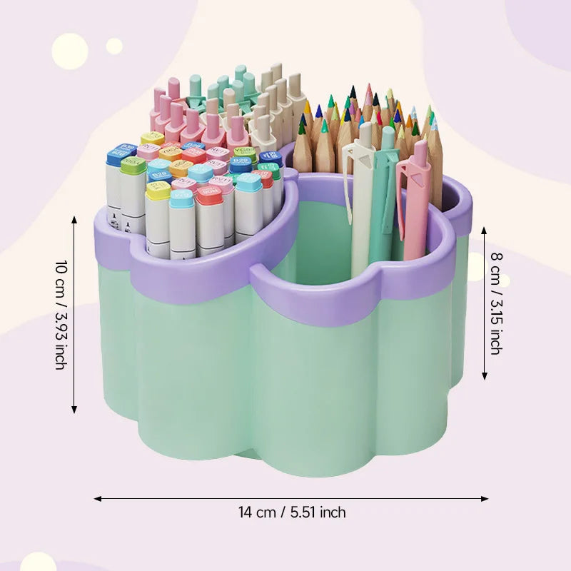 Multi-Compartment Desktop Organizer - Plastic Desk Organizer Tray for Stationery, Pens and Small Desk Goods, Everstock