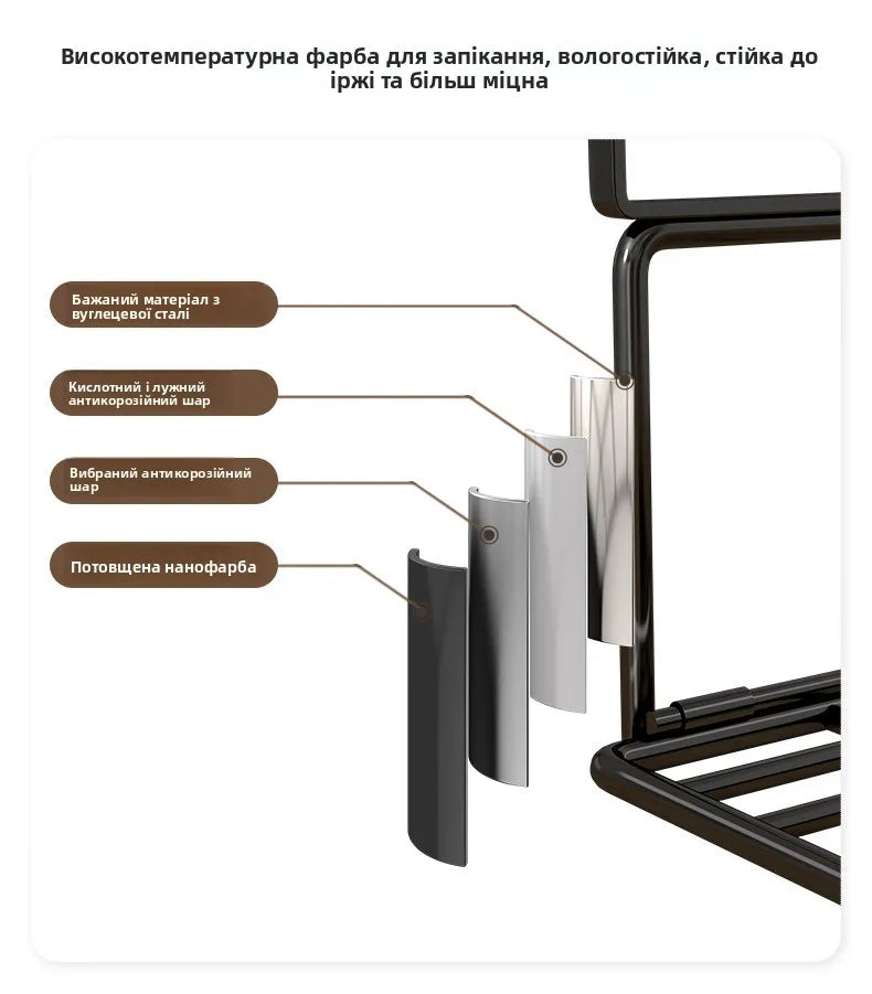 Shoe Cabinet Shelf Divider - Multi-Layer Hanging Shoe Rack Partition for Cabinet Shelves, Living Room, Everstock
