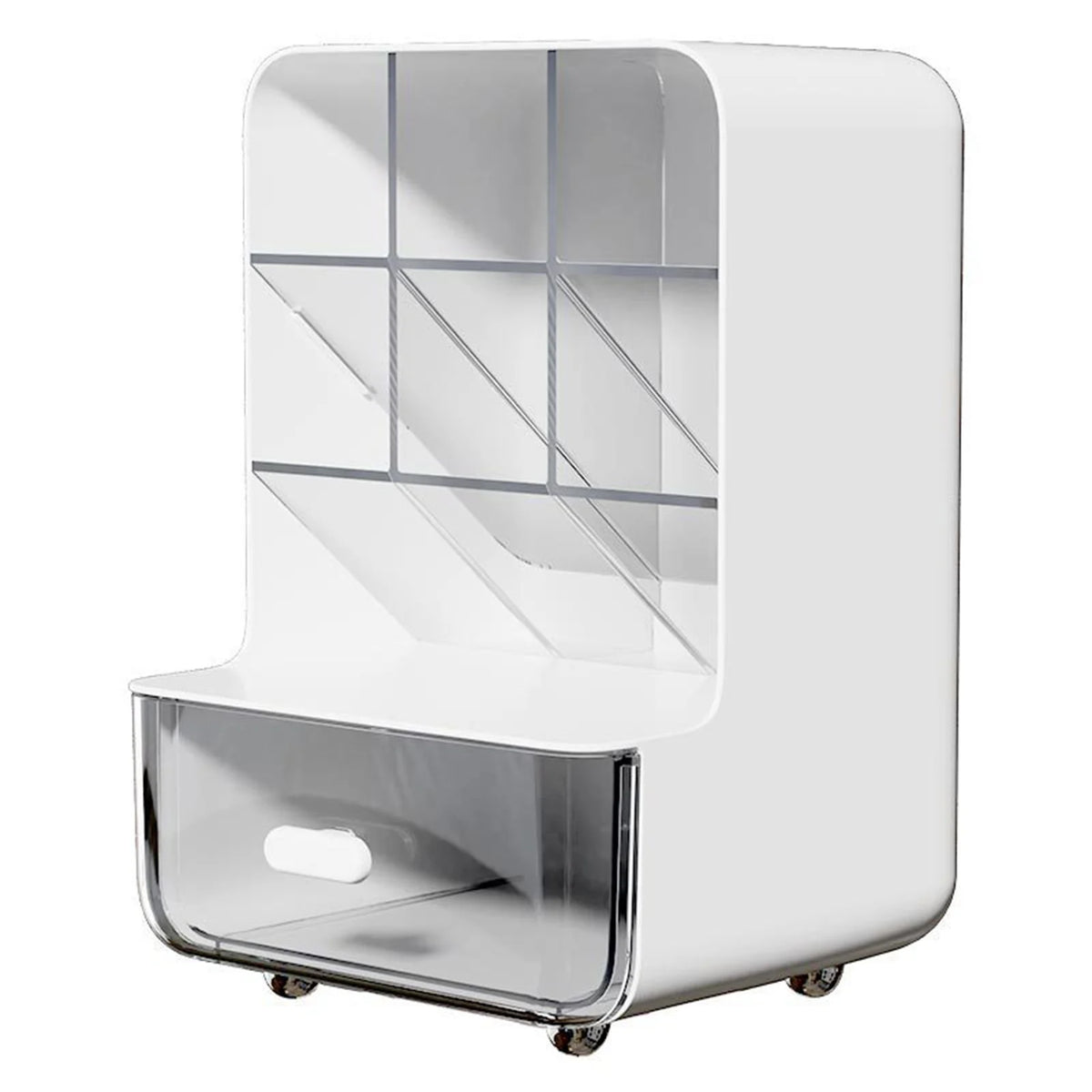Multi-Layer Desk Organizer - Clear Plastic Pen and Pencil Storage Box with Stacked Bins for Office and School, Everstock