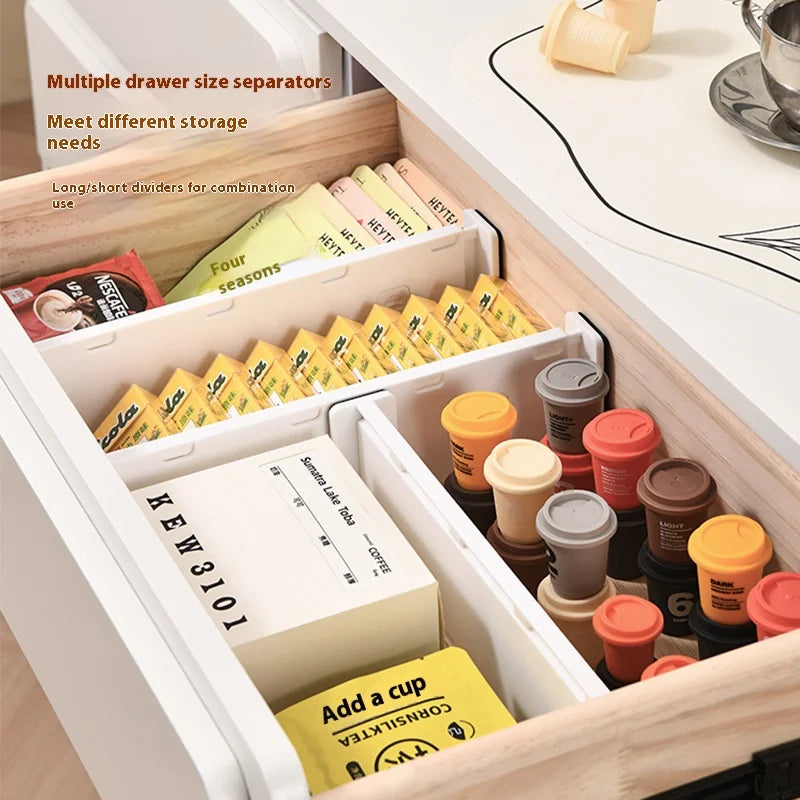 Expandable Drawer Divider - PP Partition Board for Underwear, Socks, Clothes & Kitchenware, Dresser Drawers, Everstock
