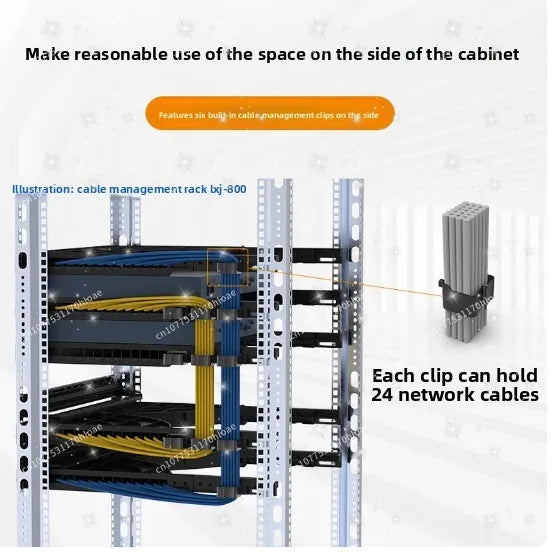 24-Port 48-Port Cabinet Cable Management Rack Network Cable Management Rack Switch Cable Management Rack