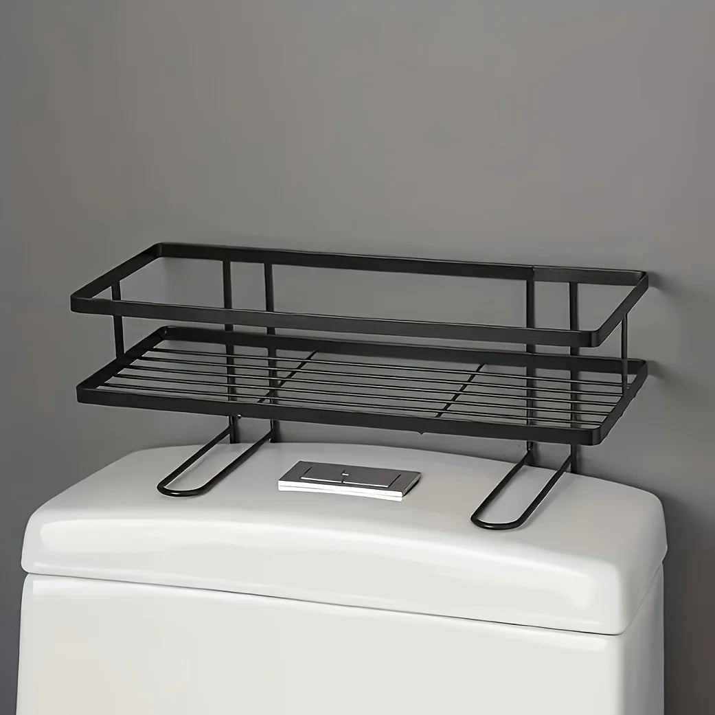Toilet Tank Storage Rack - Non-Punching Multifunctional Organizer for Bathroom Supplies, Everstock