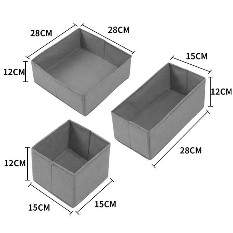 Clothes Storage Basket - Lightweight Plastic and Polyester Drawer Organizer for Underwear, Socks and T-Shirts, Everstock
