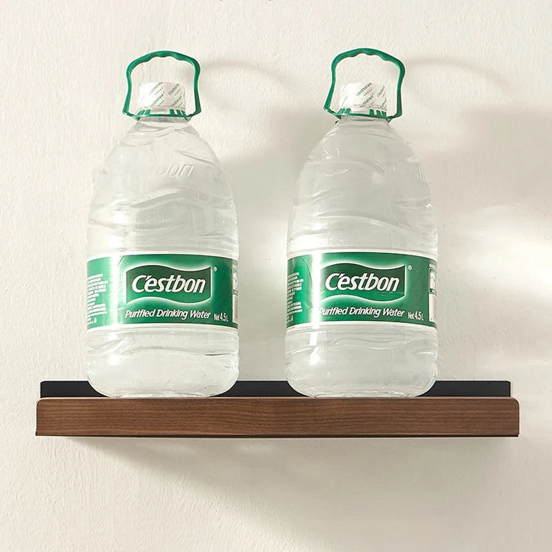 Solid Wood Corner Shelf - Wall-Mounted Shower Storage Rack for Shampoo & Toiletries, Everstock
