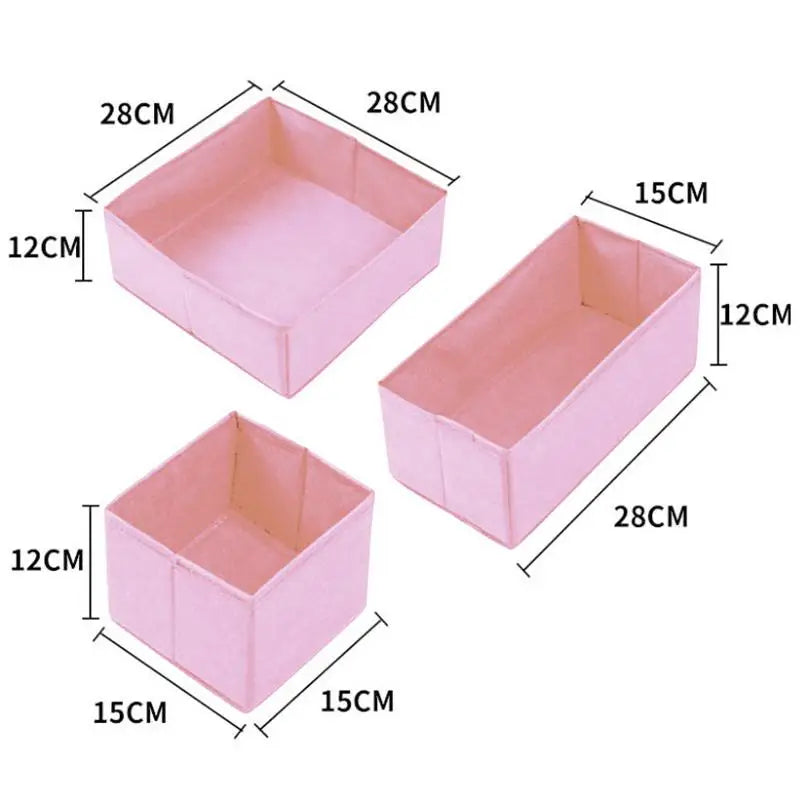 Clothes Storage Basket - Lightweight Plastic and Polyester Drawer Organizer for Underwear, Socks and T-Shirts, Everstock
