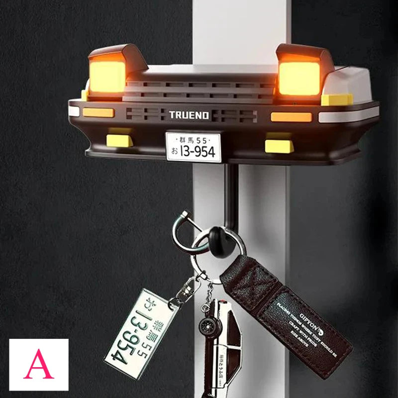 Headlight Key Hanger - Compact ABS Wall Key Hook for Entryways, Garages and Workshop Doors, Car Gift, Everstock