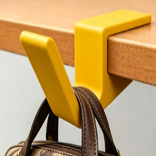Desk Edge Bag Hook - No-Drill ABS Backpack and Handbag Hanger for Office and Study Desks, Everstock