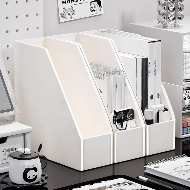Desk Organizer Set with Book Stand - Storage Box for Office, Student Dorm & Study Desk Supplies, Everstock