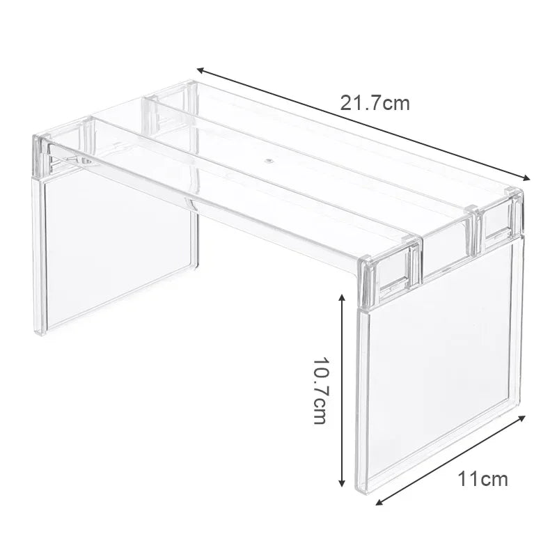 Expandable Cabinet Divider - Clear Waterproof Spice and Plate Organizer for Kitchen & Bathroom, Everstock